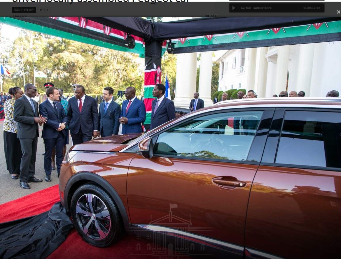 13.03.2019 : Macron eröffnet die neue Fabrik für den 3008 in Kenia